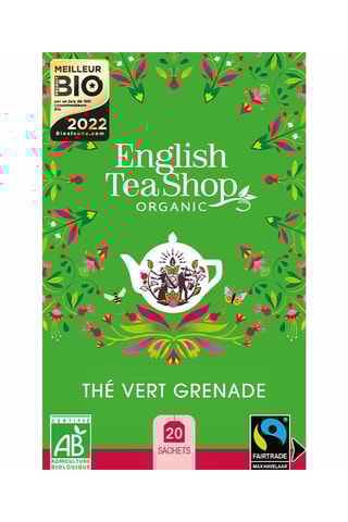 6 x Thé vert grenade bio - 20 sachets