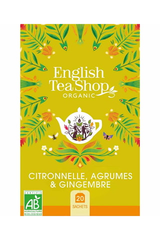 6 x Infusion citronnelle agrumes & gingembre bio - 20 sachets