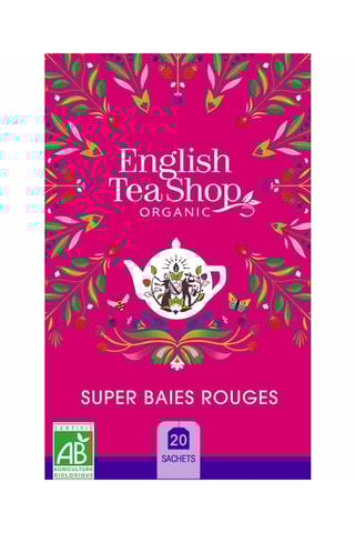 6 x Infusion super baies rouges bio - 20 sachets