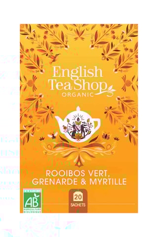 6 x Rooibos vert grenade myrtille bio - 20 sachets - Fruité