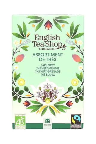 6 x Assortiment de thés bio 20 sachets - 45 g