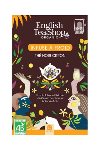 6 x Thé glacé infusion à froid thé noir citron bio - 20 sachets