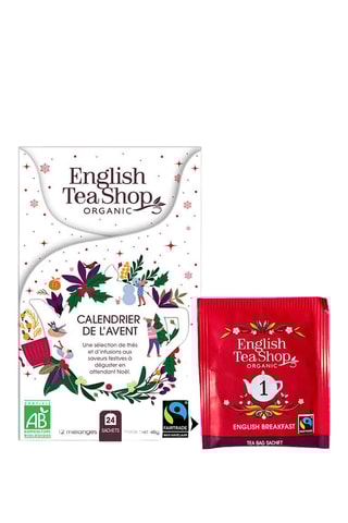 2 x Calendrier l'avent mini blanc 24 sachets - 50 g