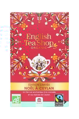 6 x Thé de Noël à Ceylan bio - 20 sachets - thé noir, cannelle, épices