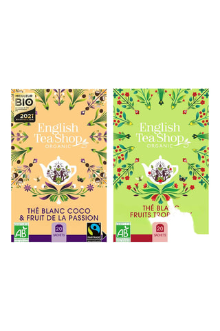 Assortiment thés blanc fruités