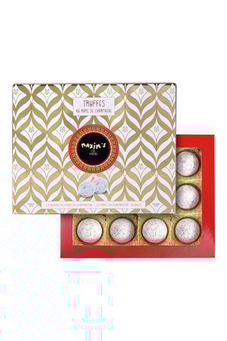 Étui 12 truffes Marc de Champagne et Cognac - 2 x 140 g	