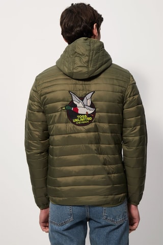 Gewatteerde Jas met Capuchon - Groen