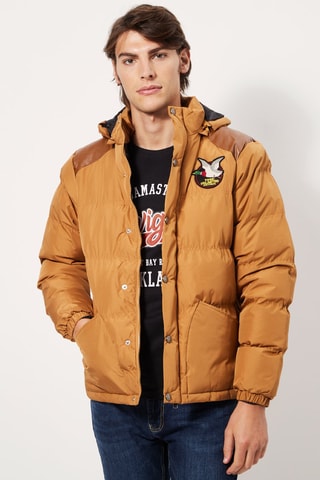 Gewatteerde Jas Camel
