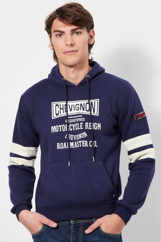 Sweater met Capuchon Marineblauw