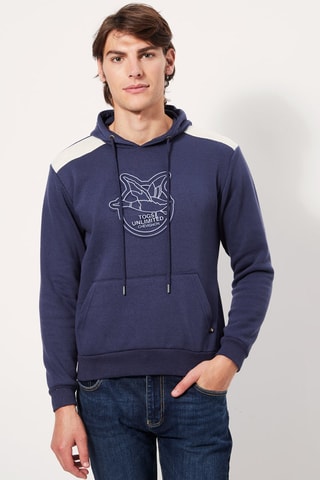 Sweater met Capuchon Marineblauw