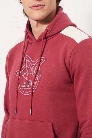 Sweater met Capuchon Oudroze