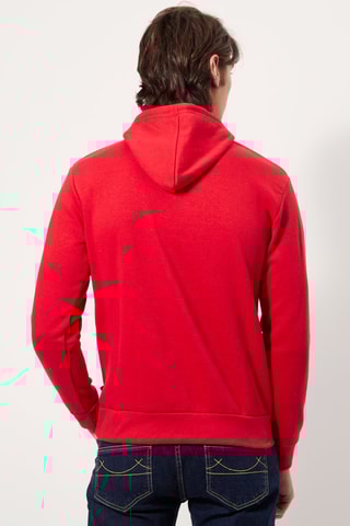 Sweater met Capuchon Rood en Wit