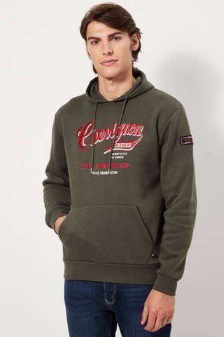 Sweater met Capuchon Kaki