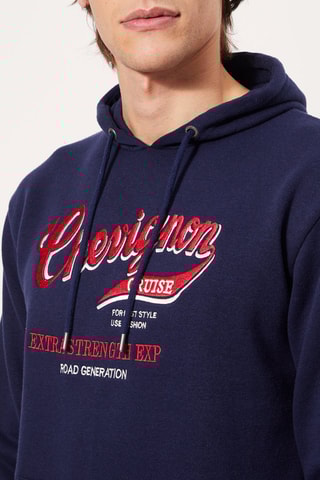 Sweater met Capuchon Marineblauw