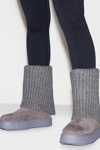 Botas com plataforma - Cinzento