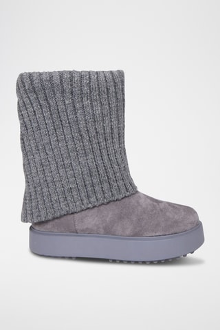 Botas com plataforma - Cinzento