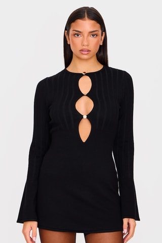Vestido justo - Preto
