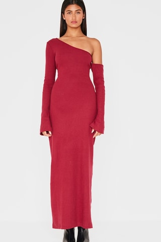 Vestido comprido - Bordô