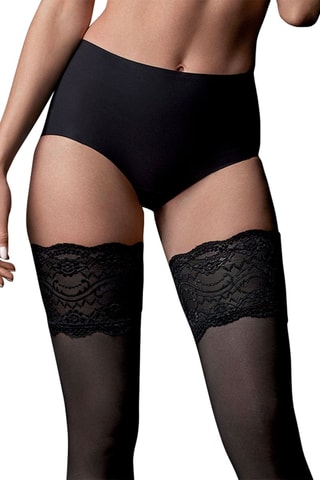 Stay-upkousen - 15 Denier - Zwart