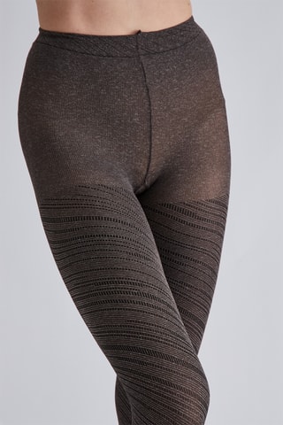 Ondoorschijnende Panty Fashion - 60 Denier - Bruin