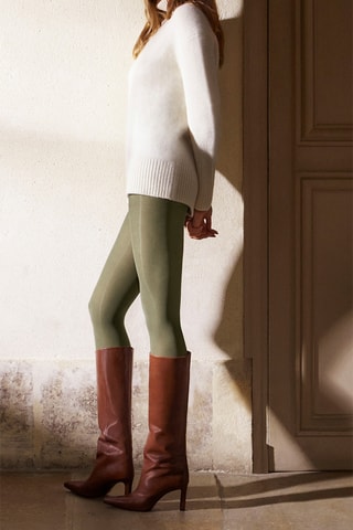 Ondoorschijnende Panty - 50 Denier - Kaki