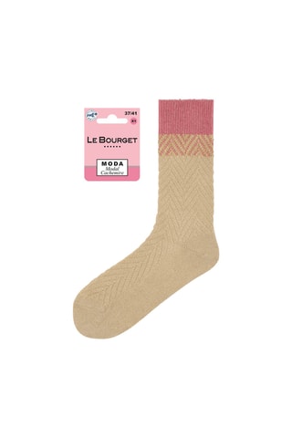 2 Paar Wollen Sokken - Camel