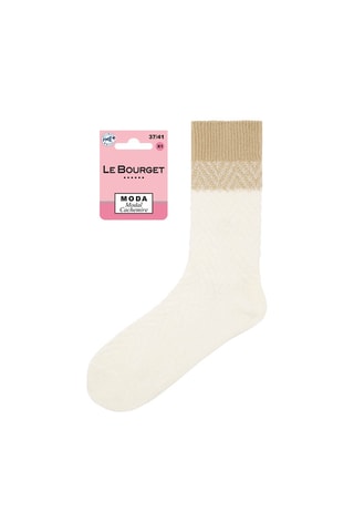 2 Paar Wollen Sokken - Wit