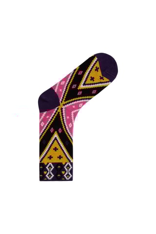 Sokken van Wolmix - Roze en Zwart