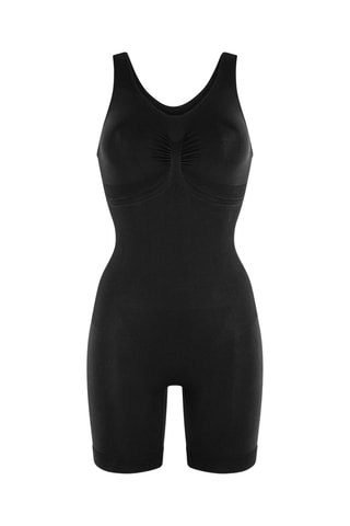 Vormende Playsuit - Zwart