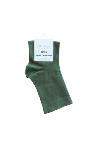 Enkelsokken van Kasjmiermix - Groen