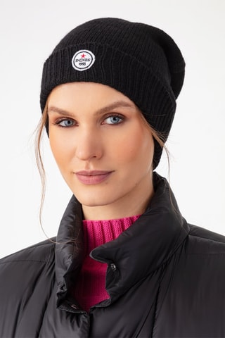 Bonnet en laine Val - Noir