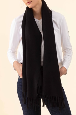 Écharpe en laine Sandra - Noir