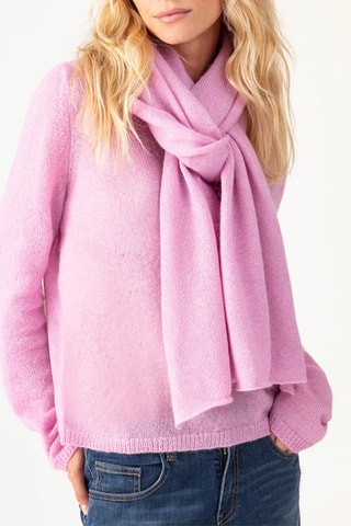 Écharpe en laine et kid mohair Lisam - Lilas