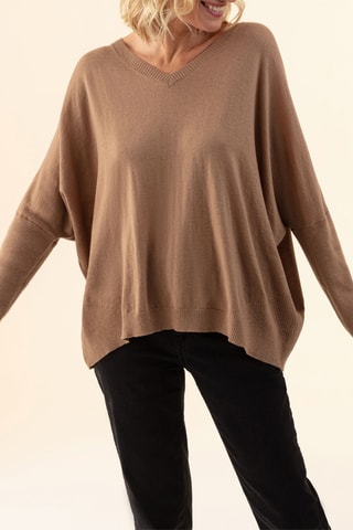 Pull en laine Tobby - Camel