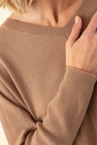Pull en laine Tobby - Camel