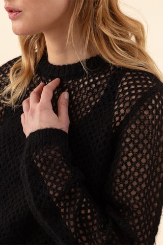 Pull en laine et mohair Meryl - Noir