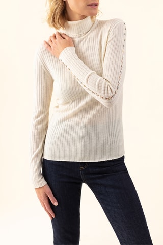 Pull en laine Kris - Ecru