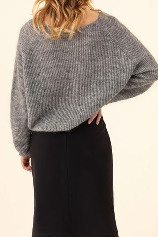 Pull en mohair Ayden - Gris chiné