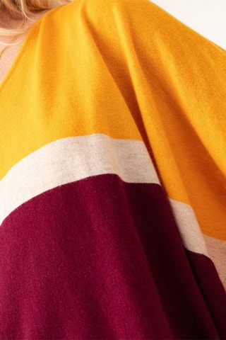 Pull en laine Mariana - Jaune et prune