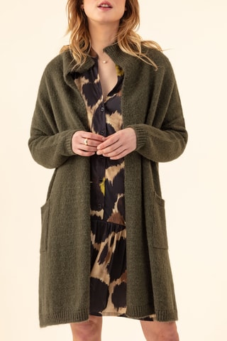 Gilet long Isaac - Kaki