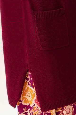 Gilet en laine Amira - Prune