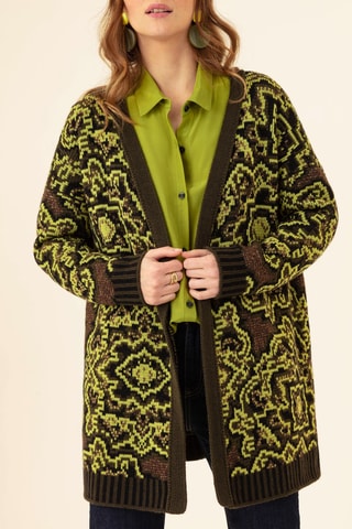 Gilet en laine Martin - Vert et kaki