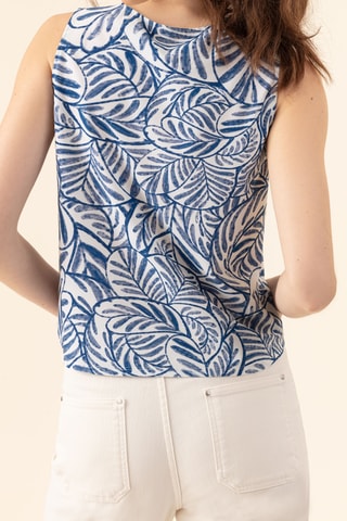 Top Elbe - Bleu et blanc