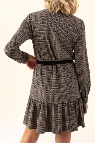 Jurk Vicky - Zwart en Beige