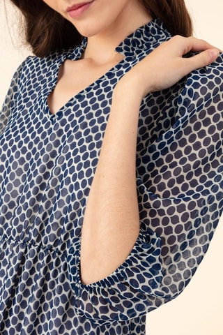 Jurk Azur - Blauw en Wit