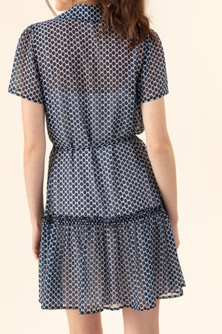 Jurk Imperia - Blauw en Wit