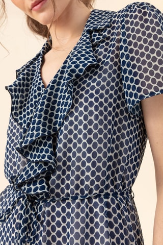 Jurk Imperia - Blauw en Wit