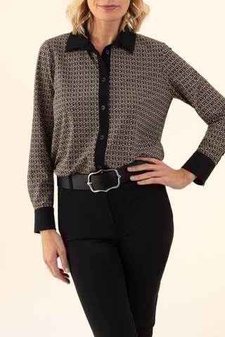 Chemise Nelson - Noir et beige