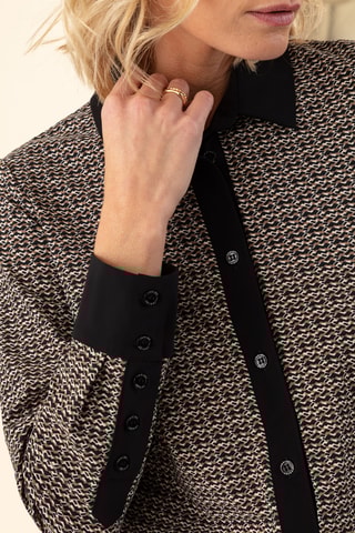 Chemise Nelson - Noir et beige