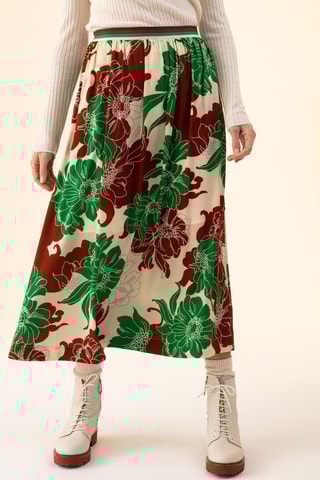 Jupe Leonard - Vert et beige